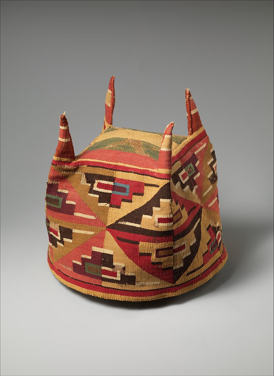 Four-Cornered Hat, Camelid hair, cotton, Wari