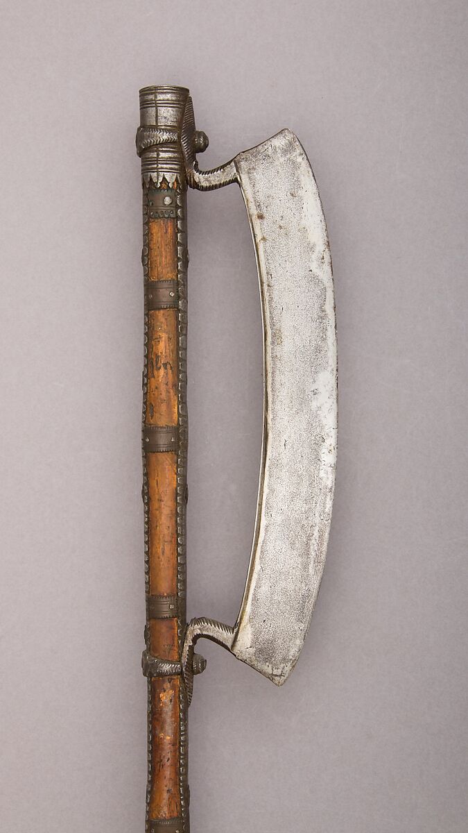 Axe, Steel, wood, iron, brass, Indian, Chota Nagpur
