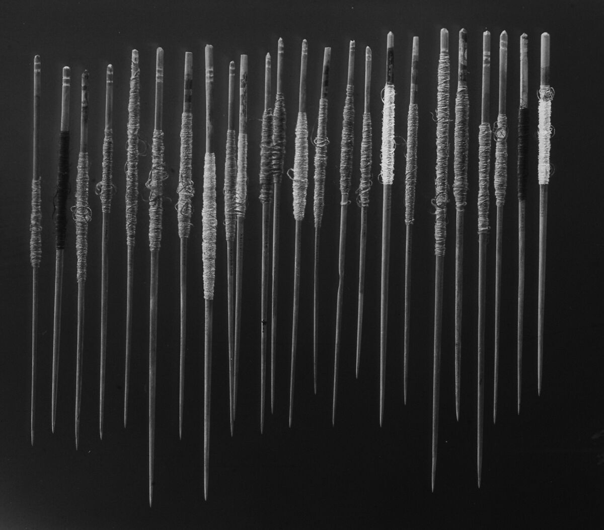 Wooden Spindle, Wood, camelid hair, Peruvian