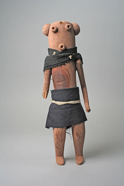 Mudhead  Katsina, Wood, paint, cloth, Hopi 