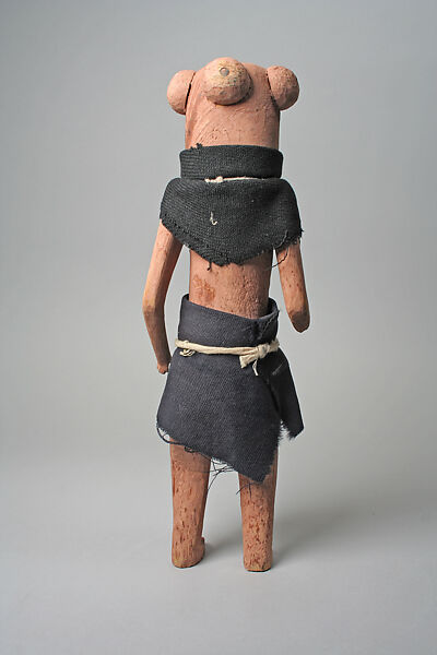 Mudhead  Katsina, Wood, paint, cloth, Hopi