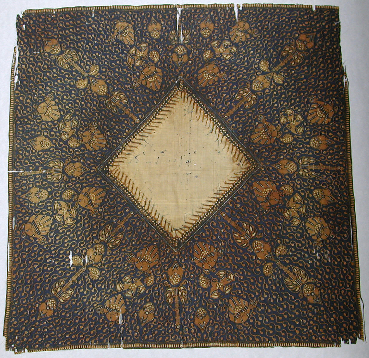 Headcloth (Ikat Tengahan), Cotton, Javanese 