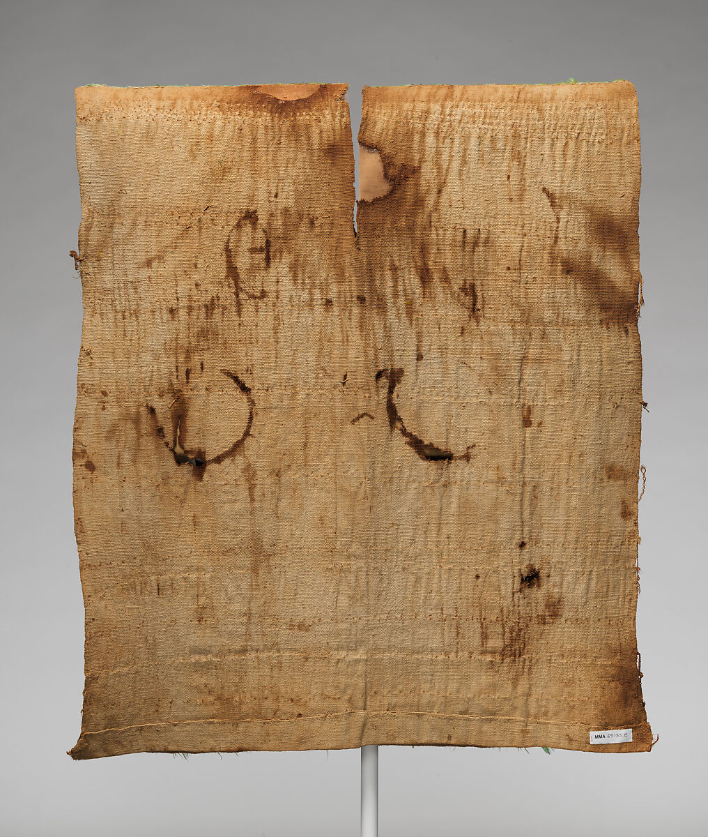 Tabard, Chimú artist(s), Cotton, feathers, plant fiber, Chimú