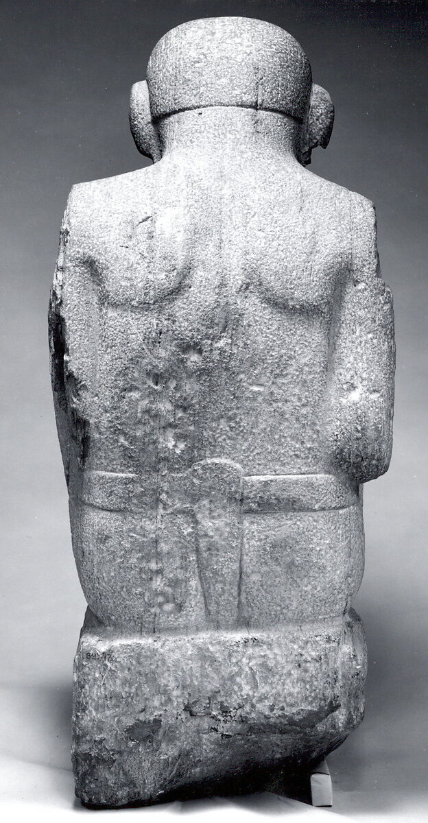 Standard bearer, Mexica or Veracruz artist(s), Sandstone, Mexica