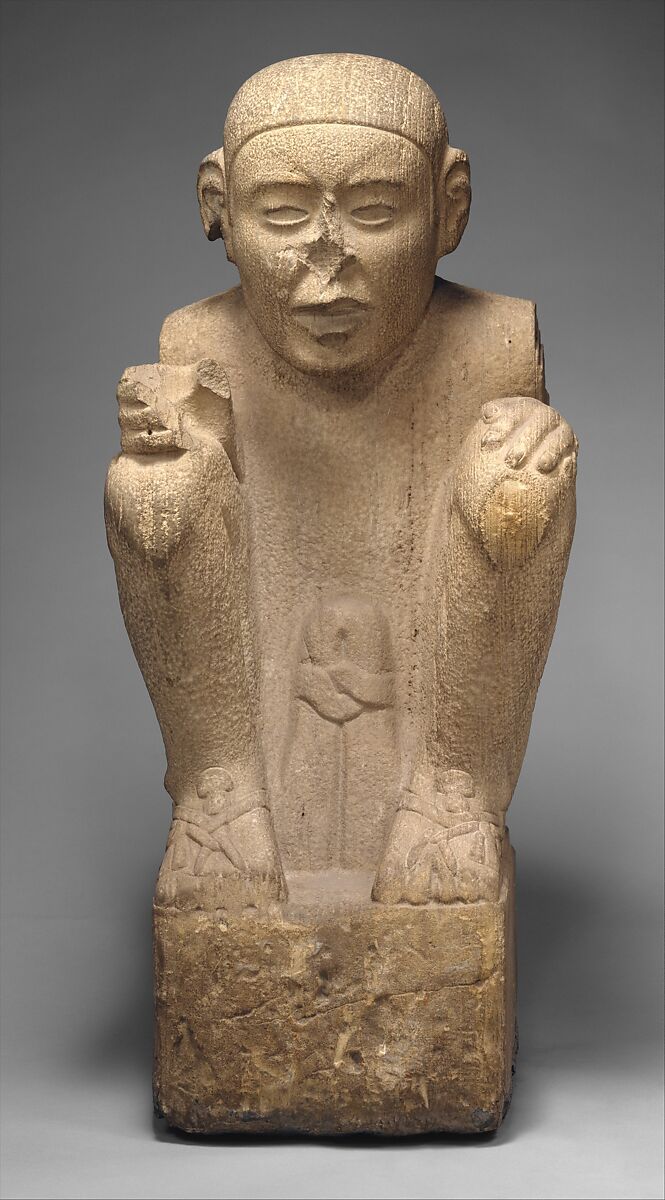 Standard Bearer, Veracruz artist, Sandstone, laminated, Aztec 