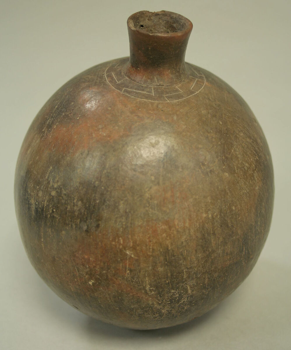 Bottle, Ceramic, pigment, Paracas 