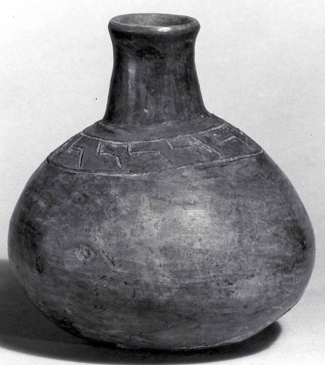 Bottle, Ceramic, pigment, Paracas