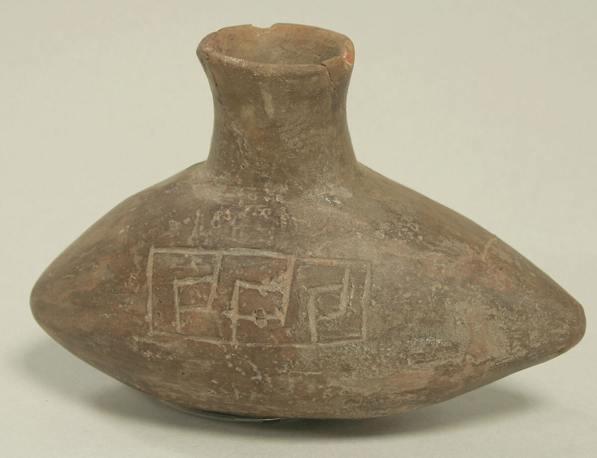 Bottle, Ceramic, pigment, Paracas 