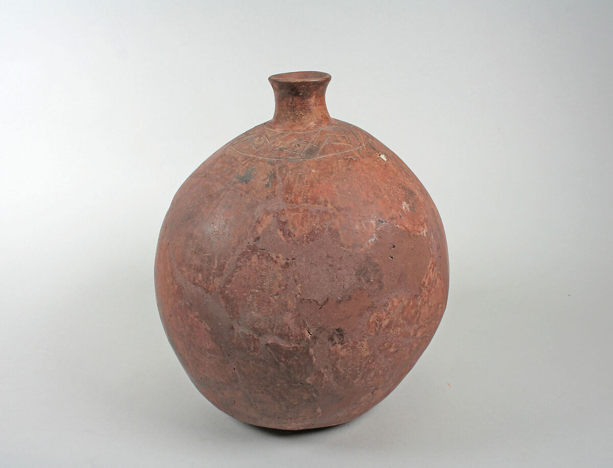 Bottle, Ceramic, pigment, Paracas 