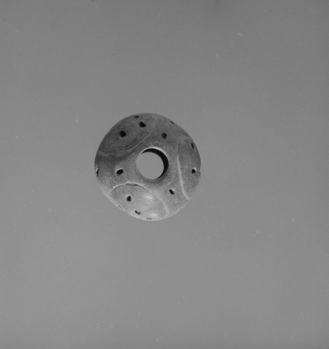 Spindle Whorl, Ceramic, Peruvian