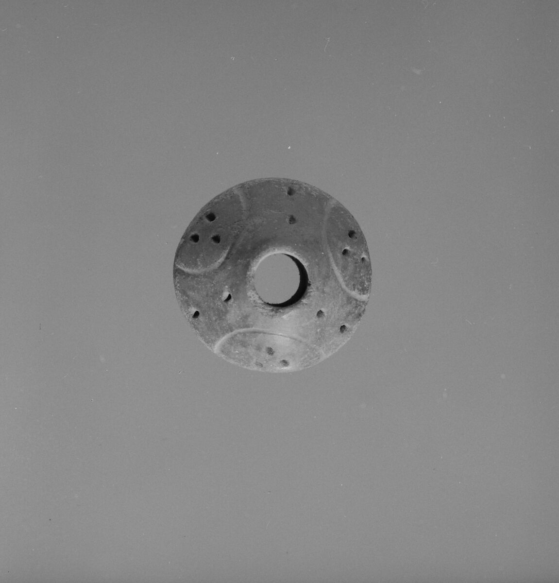 Spindle Whorl, Ceramic, Peruvian