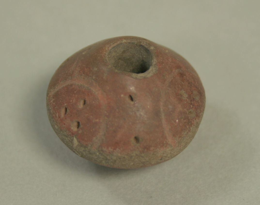 Spindle Whorl, Ceramic, Peruvian 