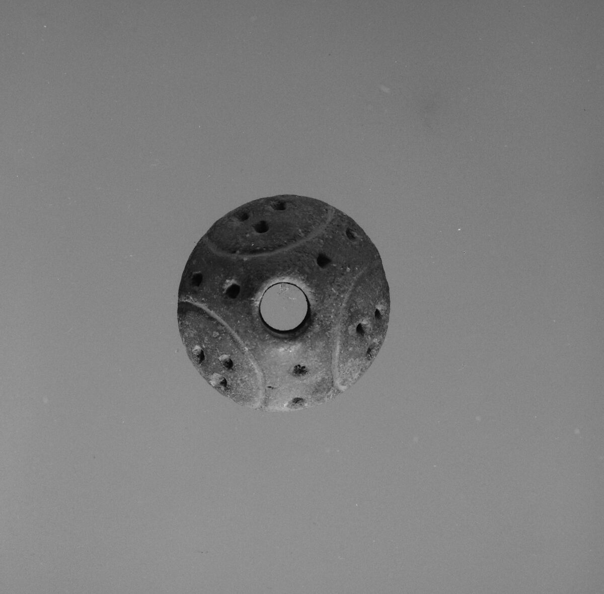 Spindle Whorl, Ceramic, Peruvian