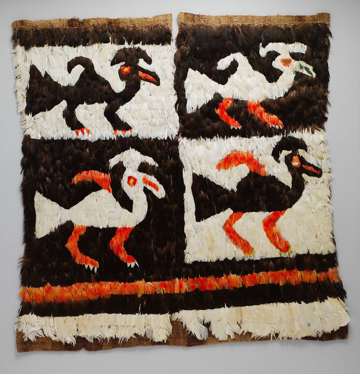 Feathered Tunic, Cotton, feathers, Chimú 