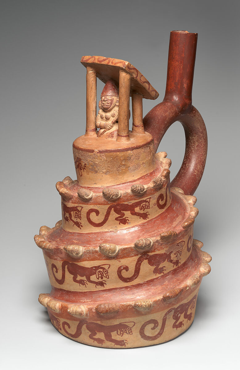 Architectural Vessel, Ceramic, Moche 