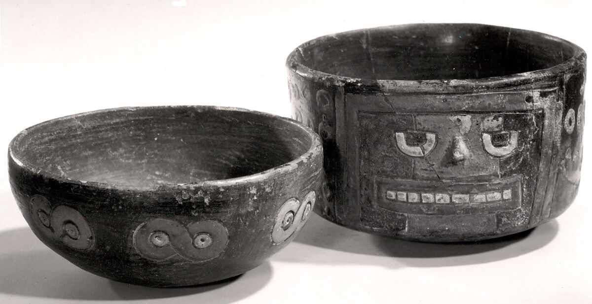 Bowl, Ceramic, post-fired paint, Paracas