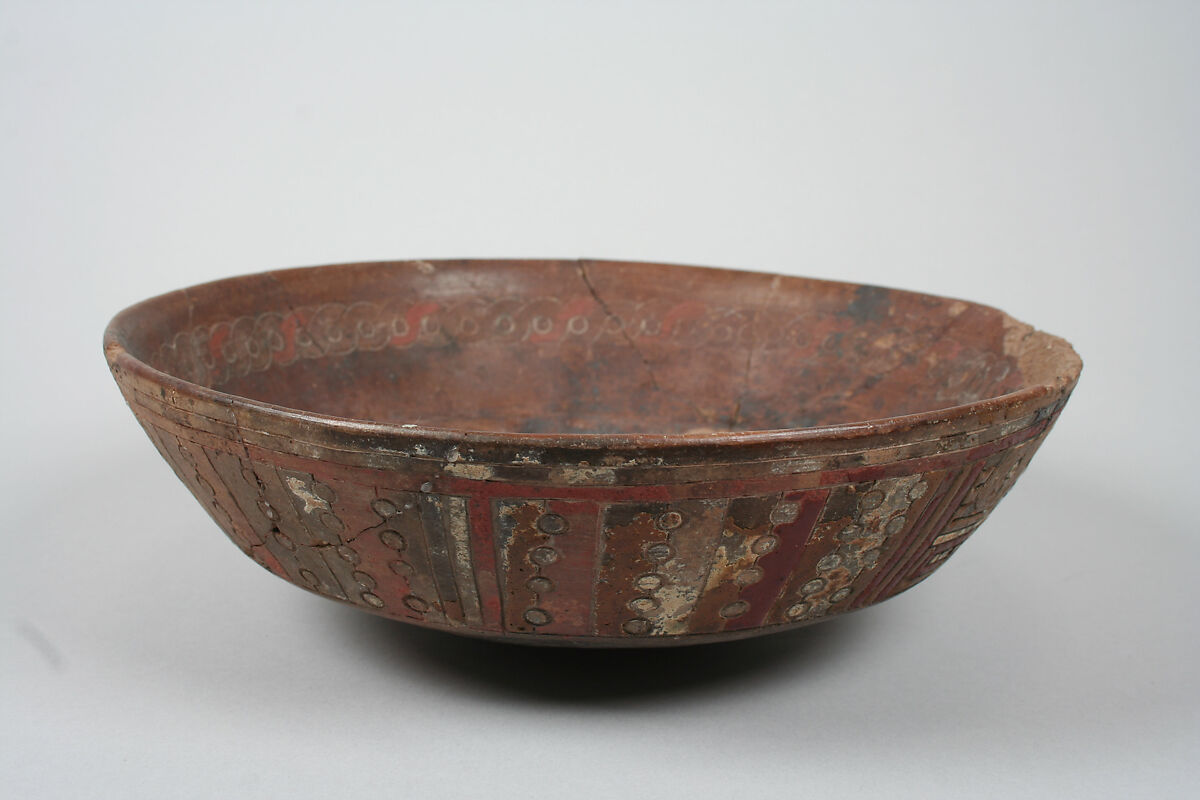 Bowl, Ceramic, post-fired paint, Paracas 
