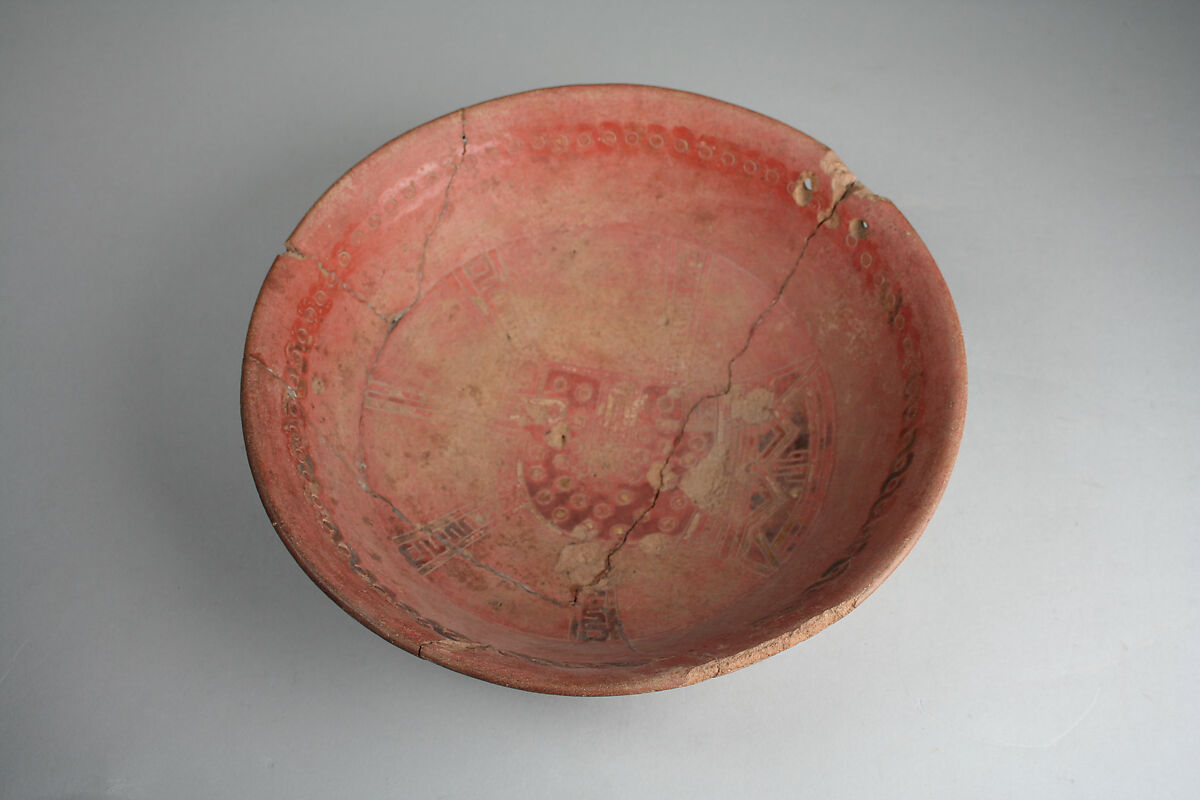 Bowl, Ceramic, post-fired paint, Paracas