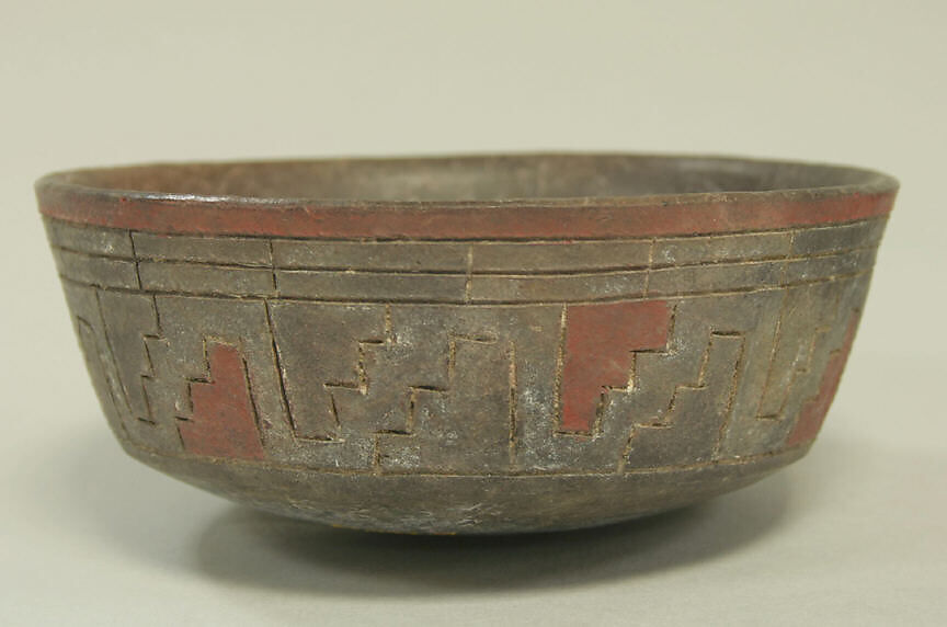 Bowl, Ceramic, post-fired paint, Paracas 