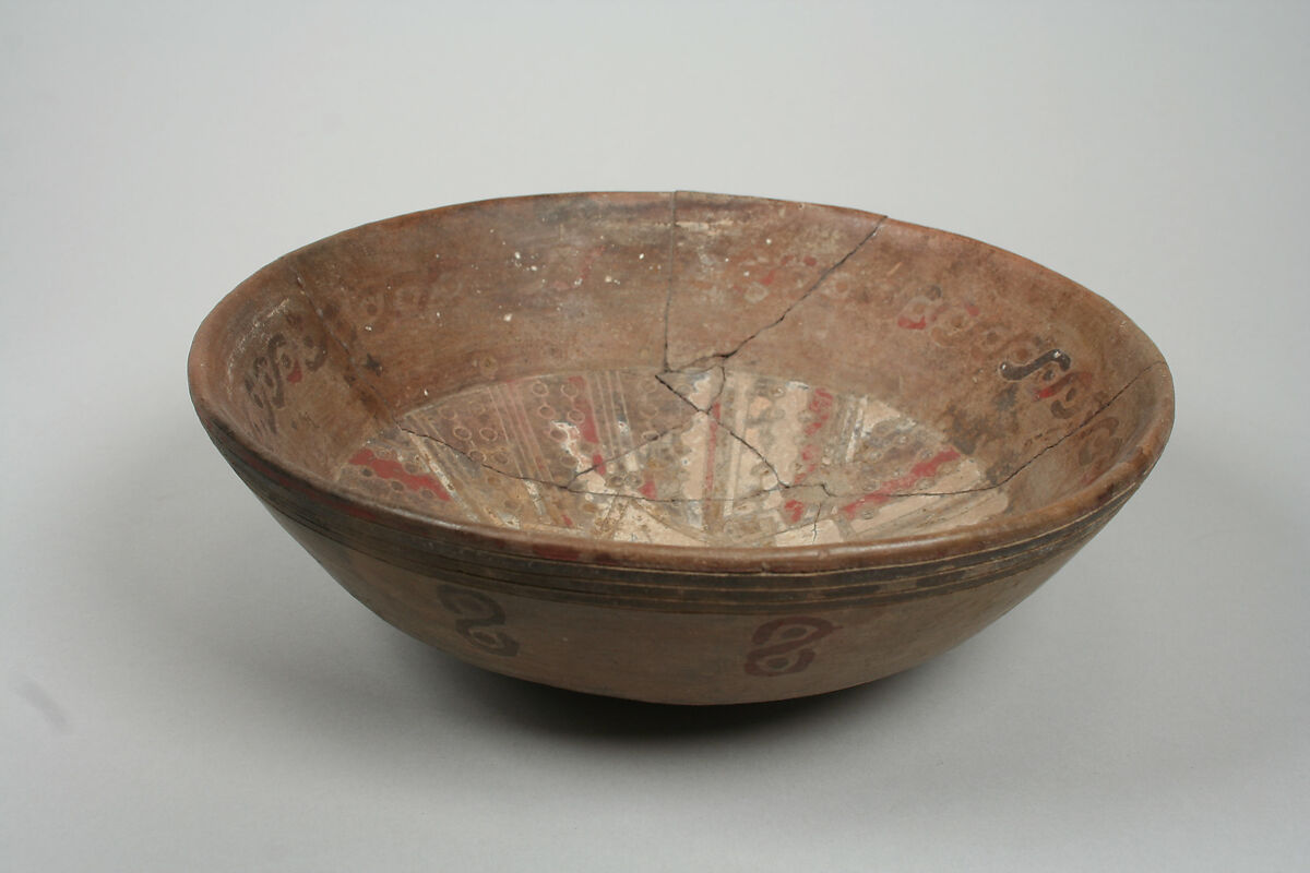 Bowl, Ceramic, post-fired paint, Paracas 