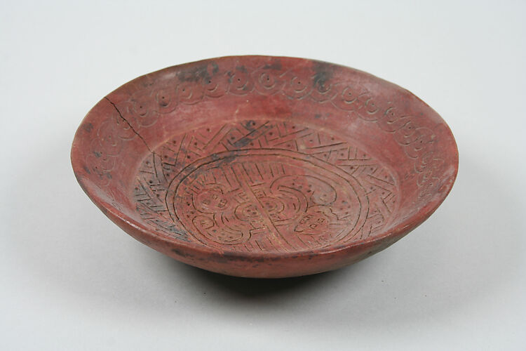 Bowl with Feline Design