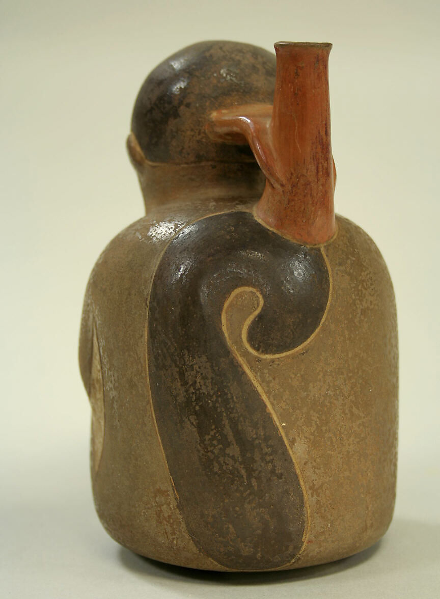 Monkey Bottle, Ceramic, Nasca