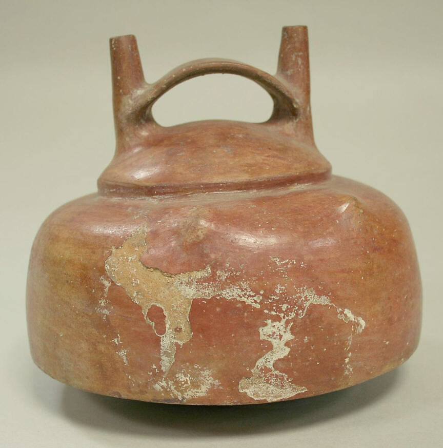Double Spout Bottle, Ceramic, Topará