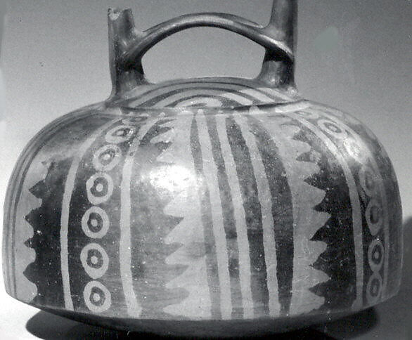 Double Spout Bottle, Ceramic, Paracas