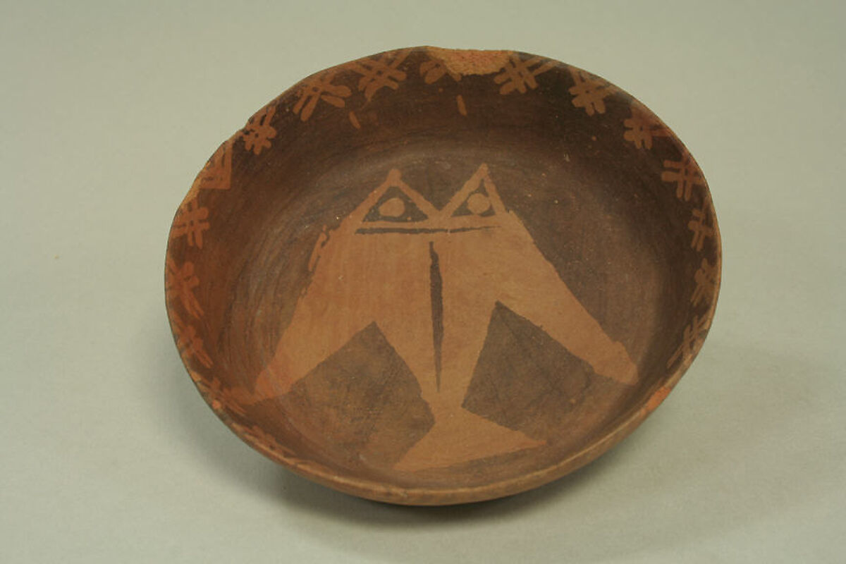 Shallow Bowl with Geometric Design, Ceramic, Paracas 