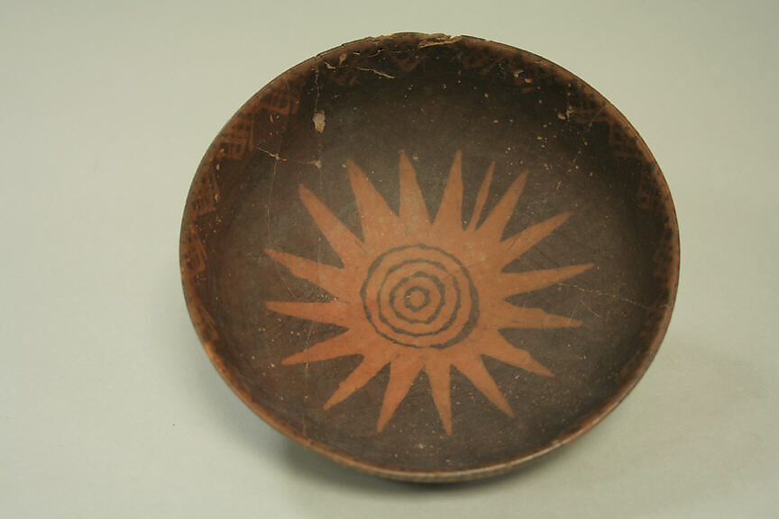Orangeware Bowl with Lines, Ceramic, Paracas (?)