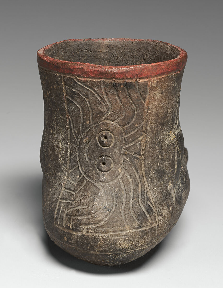 Foot Jar, Ceramic, slip, Paracas