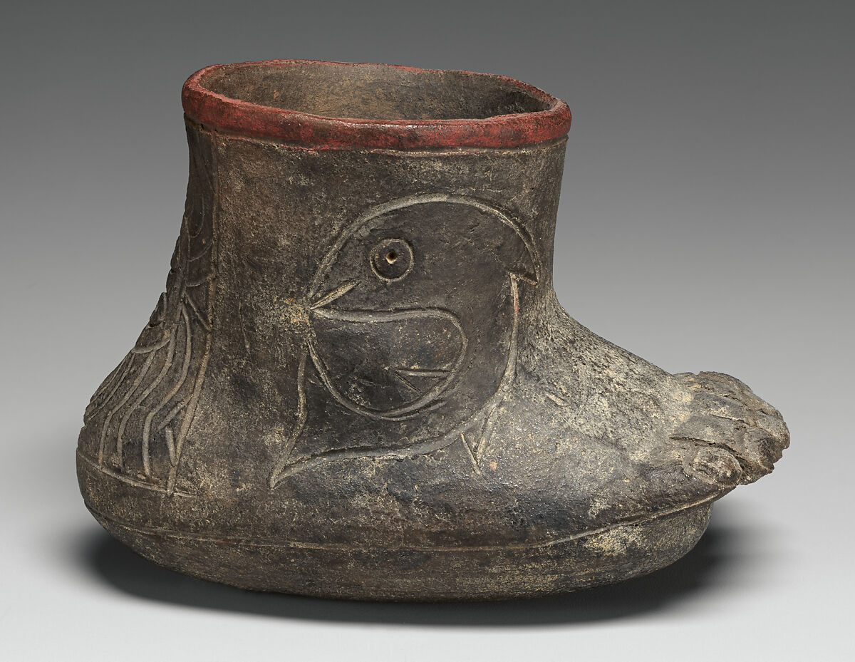 Foot Jar, Ceramic, slip, Paracas