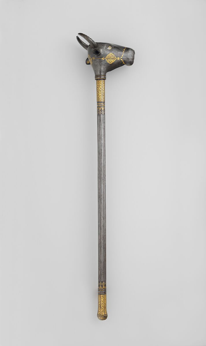 Mace, Steel, gold, Iranian