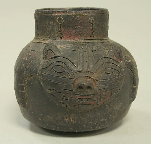 Single Spout Jar in the Form of a Feline