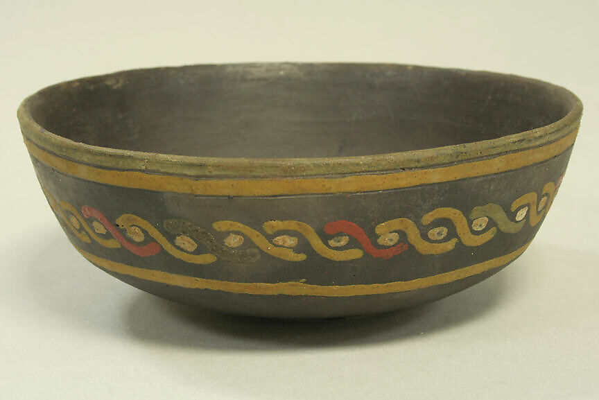 Incised Painted Bowl, Ceramic, pigment, Paracas 