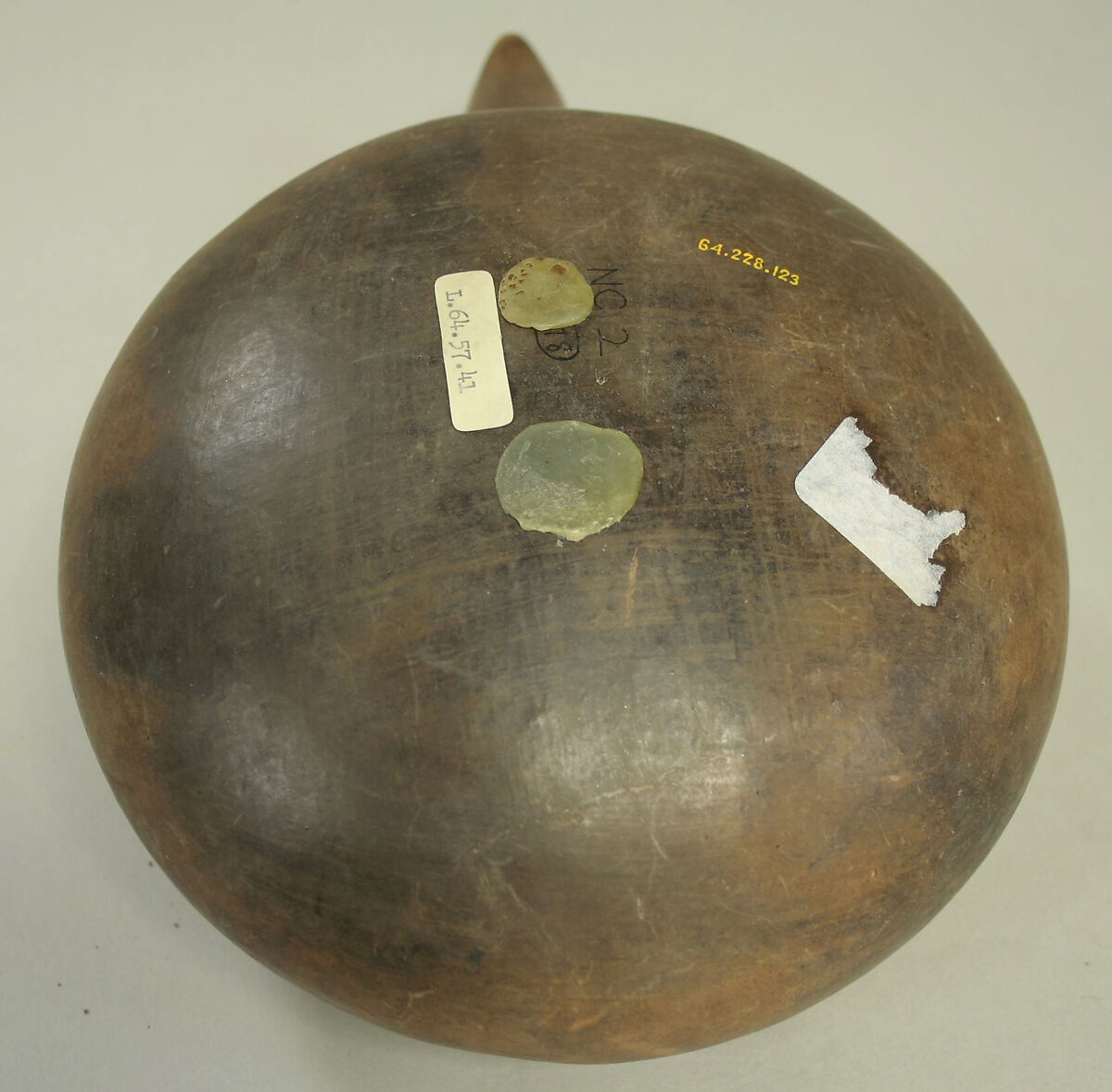 Vessel with Handle, Ceramic, pigment, Paracas
