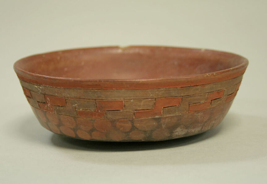 Incised Painted Bowl, Ceramic, pigment, Paracas 