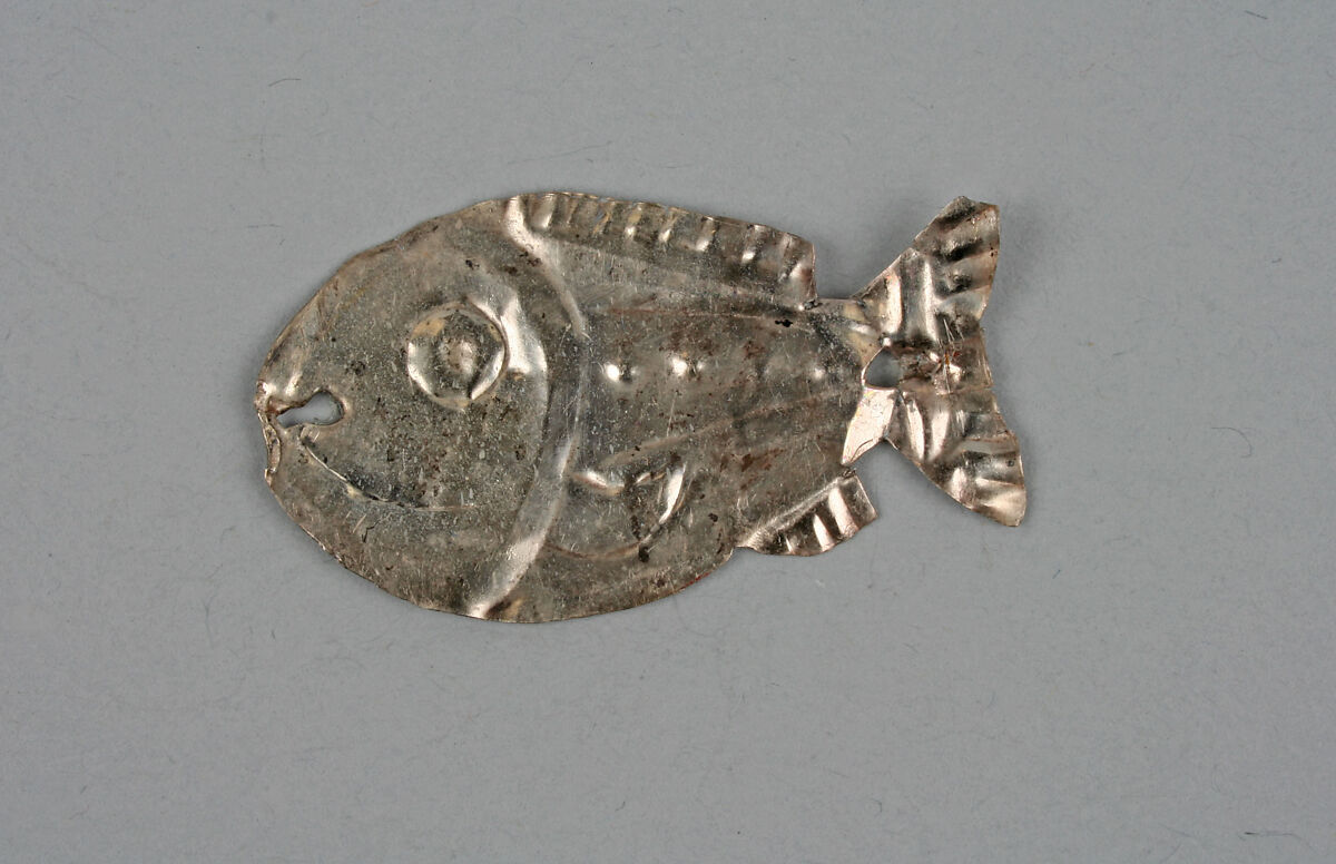 Fish Ornament, Silver, Peru; central coast (?) 