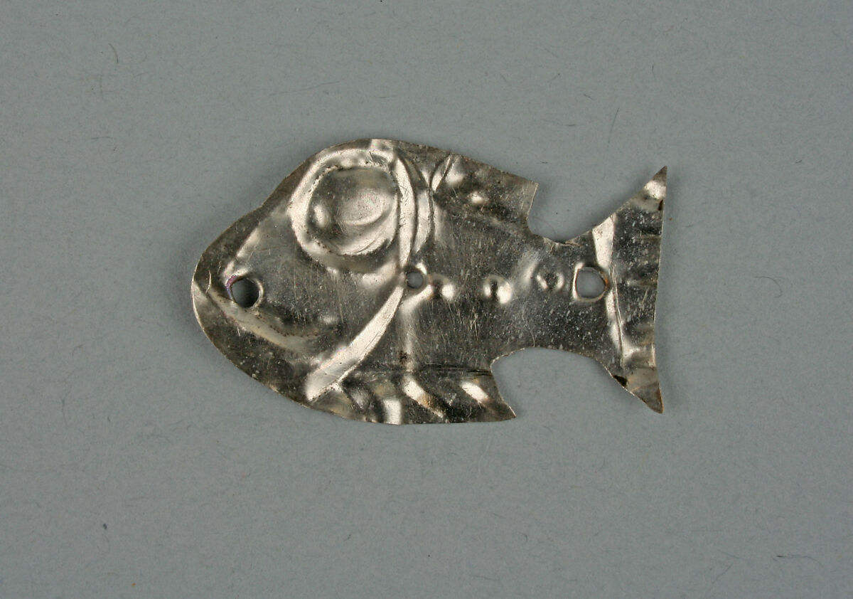 Fish Ornament, Silver, Peru; central coast (?) 