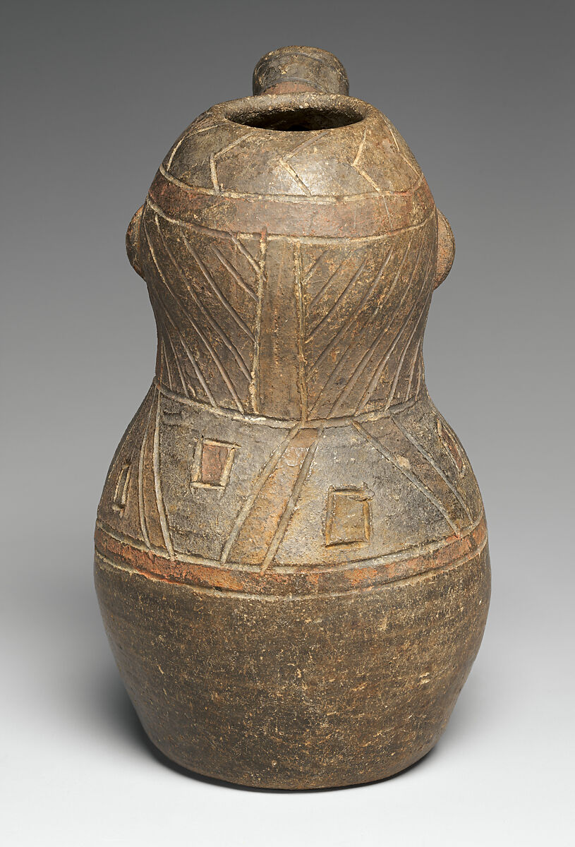 Figure Jar, Ceramic, pigment, Paracas