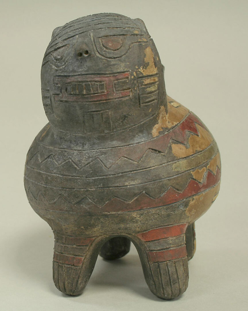 Feline Bottle, Ceramic, Paracas