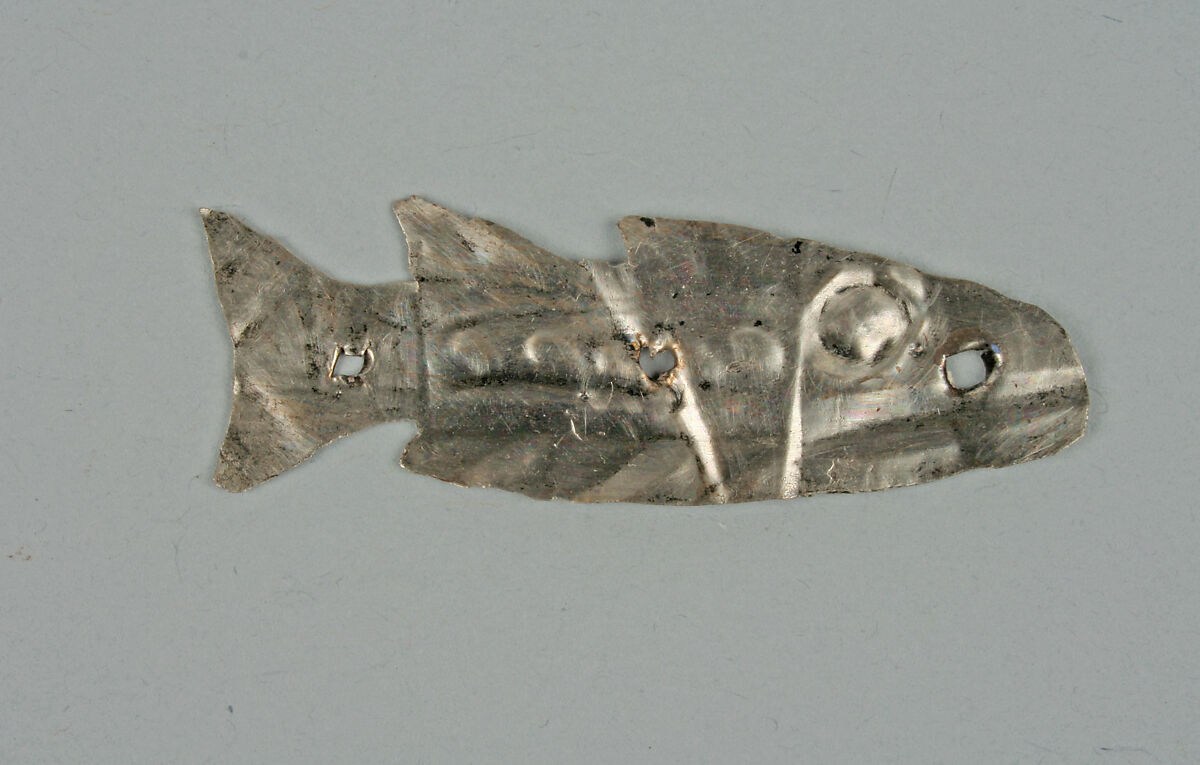 Textile Ornament, Silver, Chimú 