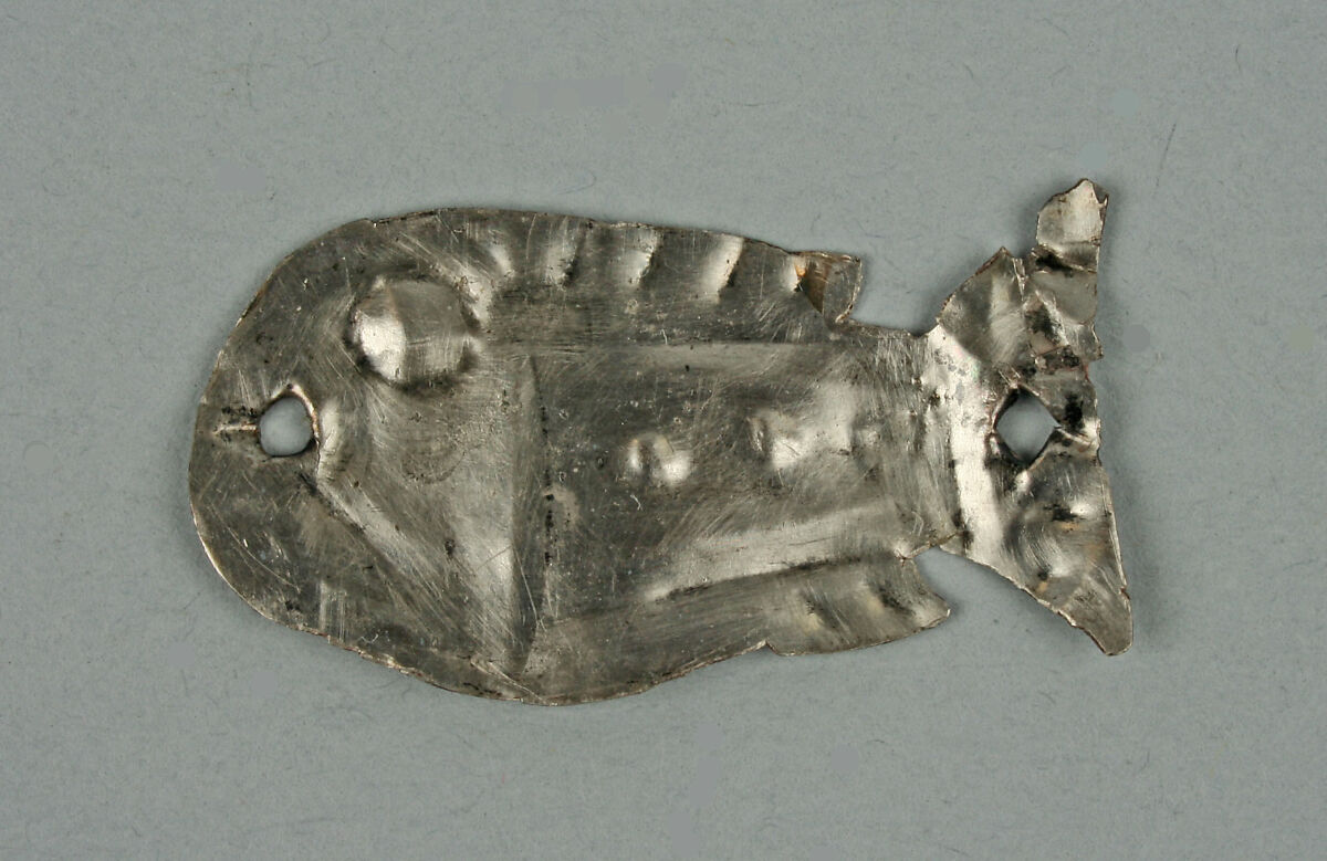 Textile Ornament, Silver, Chimú 