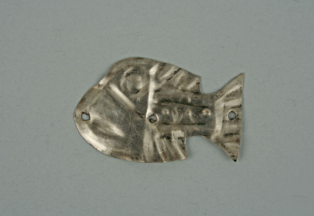 Textile Ornament, Silver, Chimú 