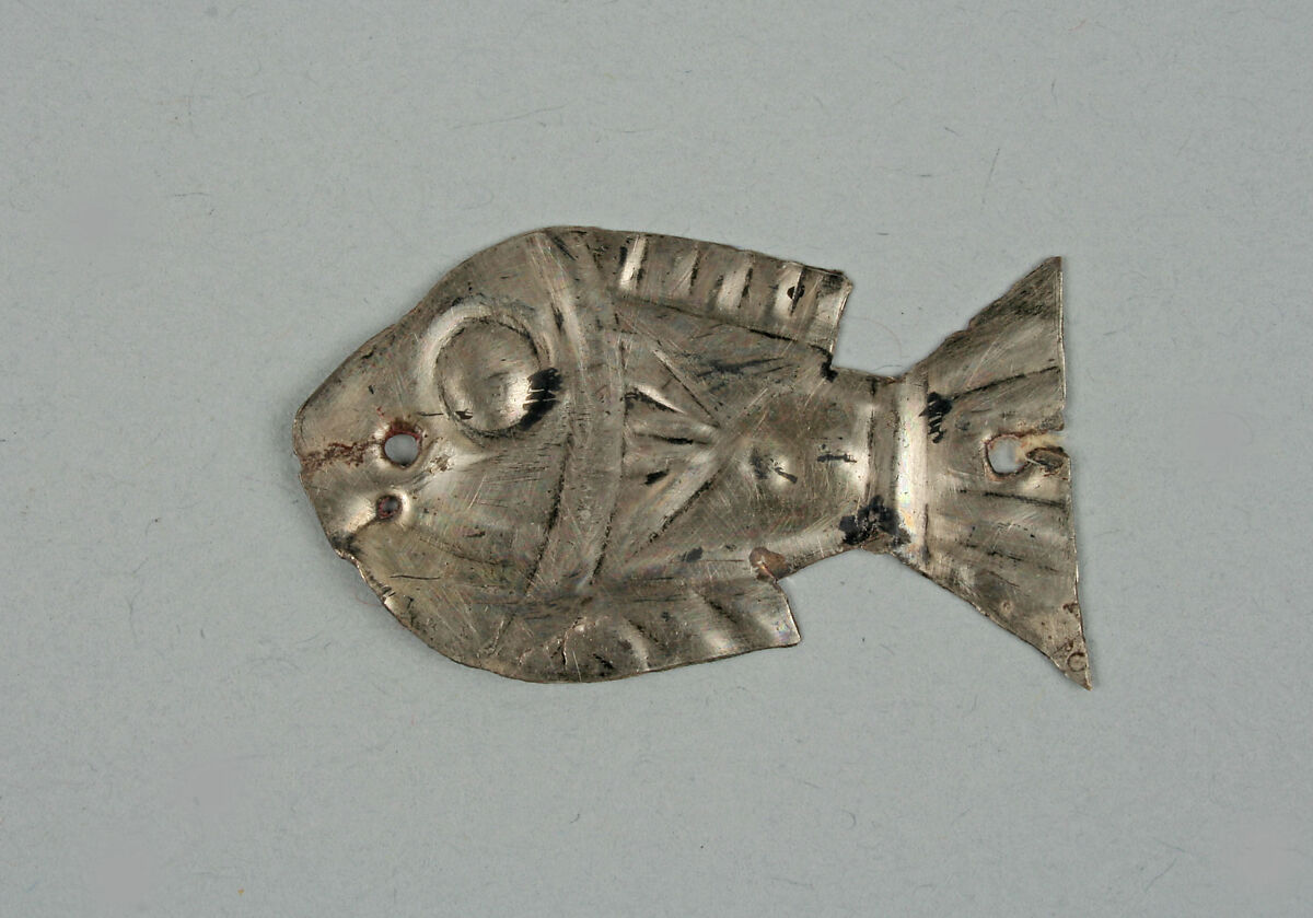 Textile Ornament, Silver, Chimú 