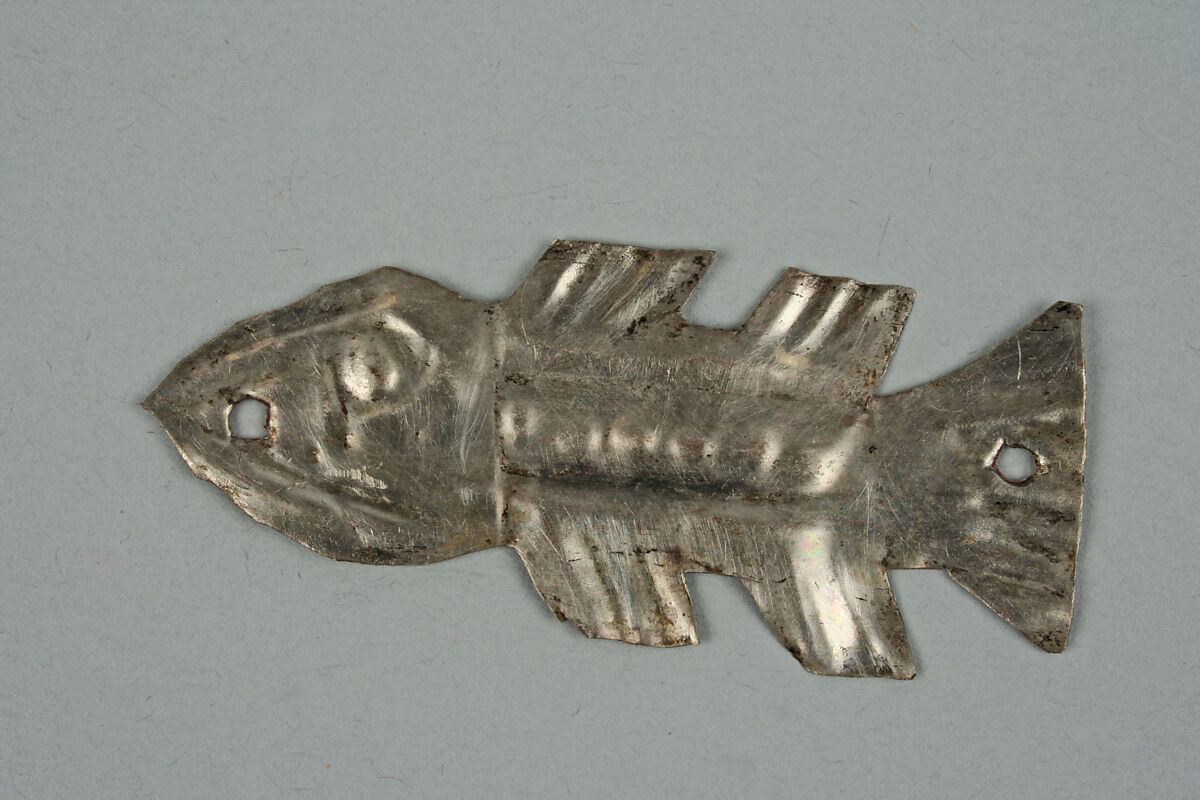 Textile Ornament, Silver, Chimú 