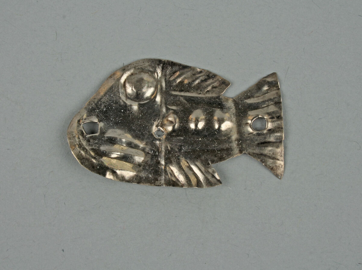 Fish Ornament, Silver, Peru; central coast (?) 