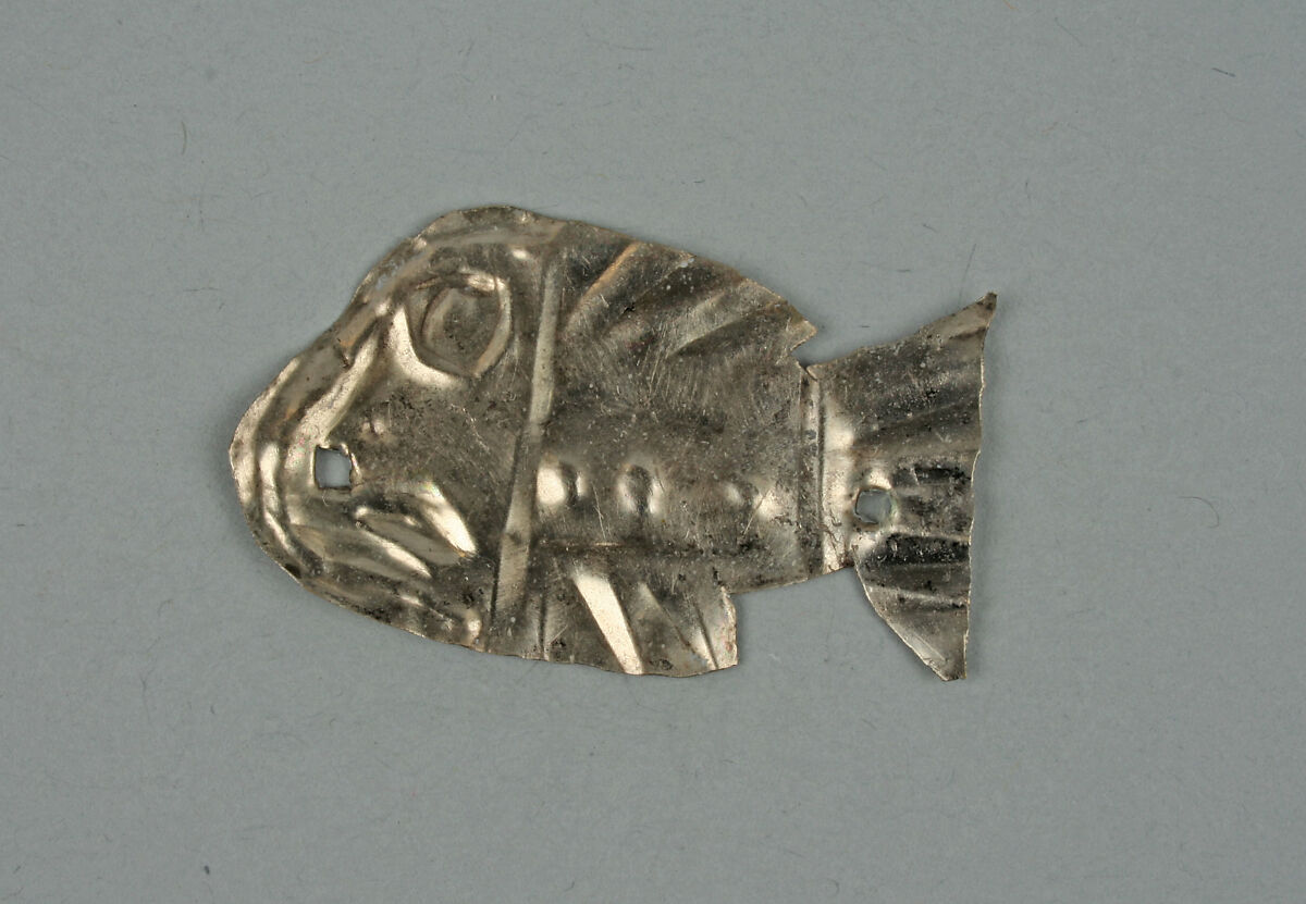 Fish Ornament, Silver, Peru; central coast (?) 