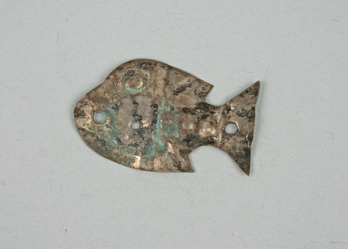 Fish Ornament, Silver, Peru; central coast (?) 