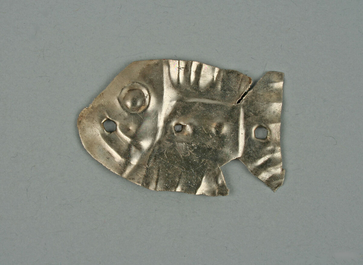 Fish Ornament, Silver, Peru; central coast (?) 
